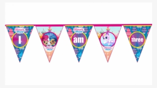 Shimmer And Shine Age Bunting Three - Shimmer And Shine