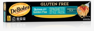 Gluten Free Quinoa Spaghetti With Flax - Deboles Organic Spinach Spaghetti
