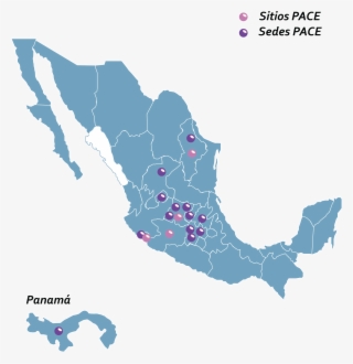 Mapa De Mexico Sede Y Sitios - Mexico Png
