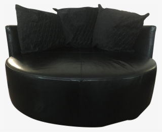 Black Sofa Transparent Image - Couch
