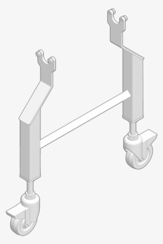 Sanitary Stands With Total Locking Casters - Valve
