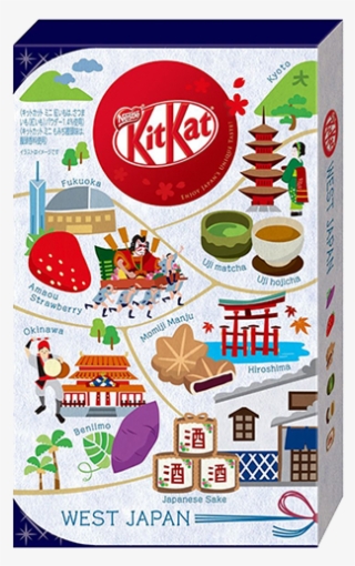 Kit Kat Gotochi West Japan Flavors Assort Set - Nestle Kit Kat Bites Peanut Butter