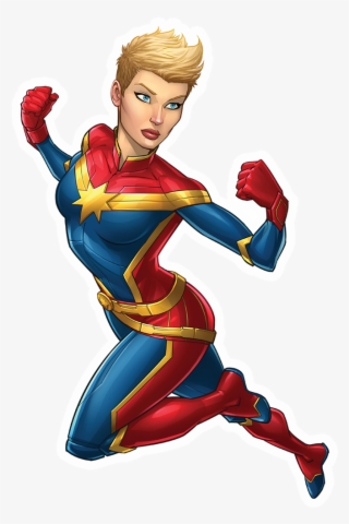 Marvel Starter Sticker 02 Captainmarvel - Carol Danvers