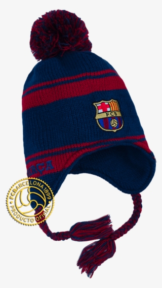 Barcelona Fc Peruvian Chullo Beanie Winter Hat W Pom - Шапки Fc Barcelona
