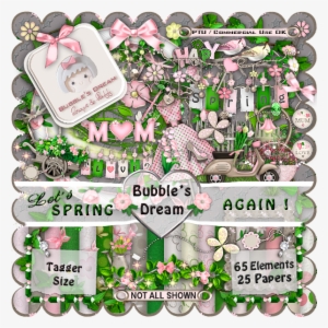 Let's Spring Again ~ Scrapkit * Tagger Size/cu Ok *