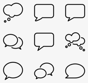 Icon Packs Vector - Speech Bubble Png