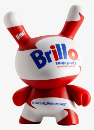 Funny Andy Warhol White Brillo - Dunny: Andy Warhol Series - 3" Vinyl Minifigure