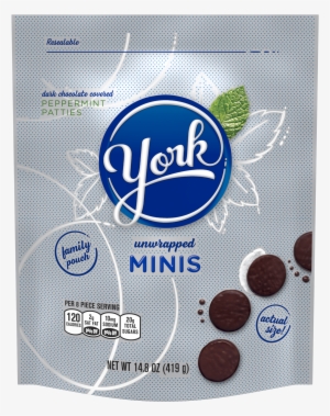York, Peppermint Patties Dark Chocolate Candy Minis, - York Peppermint Patty Miniature 19.75 Oz