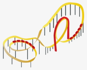 Free Roller Coaster Png - Yellow Roller Coaster Png