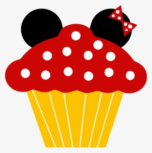 Minnie Cupcake Clipart Png - Minnie Mouse Cupcake Clipart