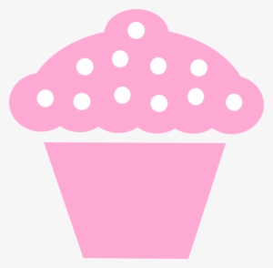 Light Pink Cupcake Clipart - Pink Cupcake Clipart Transparent