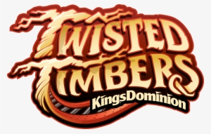 New Wood And Steel Roller Coaster Plus Winter Holiday - Twisted Timbers Kings Dominion Logo