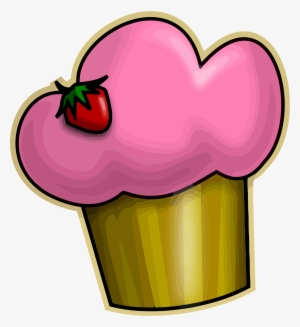 Pink Green Cupcake Clipart Png - Clip Art