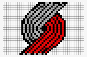 Https - //cdn - Shopify - Trail Blazers Pixel Art Logo - Blazers Logo Pixel Art