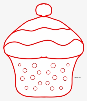 Draw Cupcake Clipart Png
