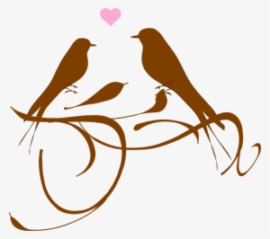 Love Birds Clip Art At Clker - Art Love Birds Png