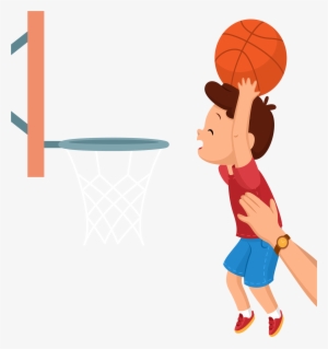 Basketball Backboard Clip Art - Basketball Kids Png Clipart