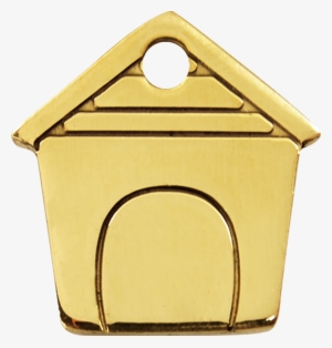 3dhm, 9330725005693, Image - Red Dingo Pet Id Tag Dog House. Brass Or Stainless