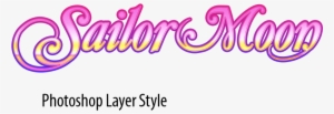 Sailormoon Photoshop Layer Style By Parlourtricks Moon - Sailor Moon Font Png