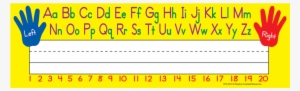 Tcr 4019 Left/right Alphabet Yellow Nameplate - Graphic Design
