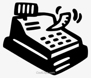 Cash Register Royalty Free Vector Clip Art Illustration - Cash Register Vector Free