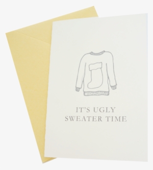 Funny Ugly Christmas Sweater Holiday Card Hand Drawn - Christmas Day