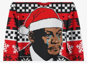 Michael Jordan Crying Christmas Sweater 