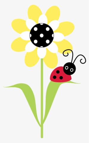 Sunflower Clipart Ladybug - Ladybug Clipart
