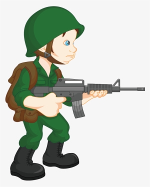 Army Military Clip Art Heavily Armed Transprent - Boy Army Clip Art