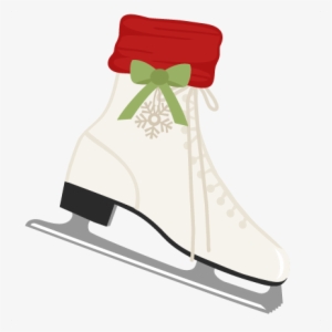 Ice Skate Svg Scrapbook Shape Winter Svg Cut File Snowflake - Miss Kate Cuttables Shoe