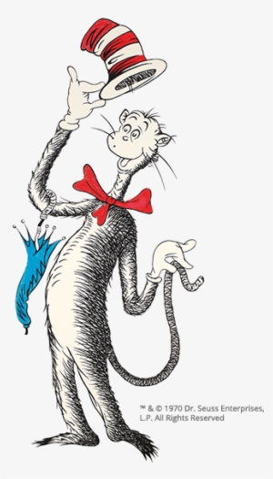 Cat In Hat - Dr Seuss 60th Anniversary Art Transparent PNG - 323x566 ...