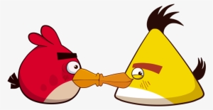 Friendly Bird Cliparts - Angry Birds Love Kiss