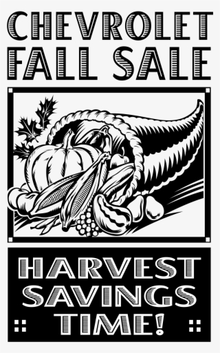 Chevrolet Fall Sale Logo Png Transparent - Food Black And White