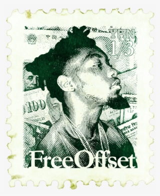 Our Brotha Offset Got A Message For Everybody Call - Postage Stamp