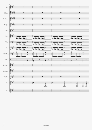 Fallen Angels Sheet Music Composed By Black Veil Brides - Black Veil Brides Fallen Angels Sheet Music