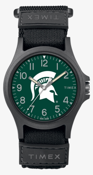 Pride Michigan State Spartans - Timex® Men's Expedition Acadia Green/black Fast Wrap