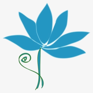 Blue Lotus Counseling, Golden Co - Blue Flower Clip Art