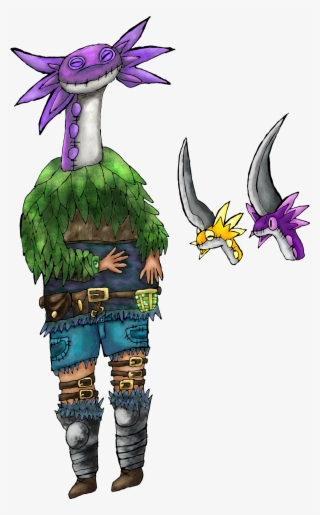 "eri" The Wiggler Researcher & Hunter - Cartoon