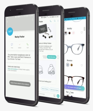 The Warby Parker Chatbot Presents Customers With Personalized - Iphone