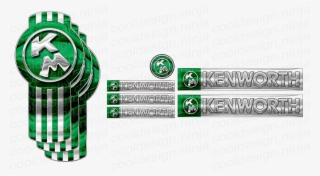 Personalized Km Green/chrome Full Kenworth Interior/exterior - Green