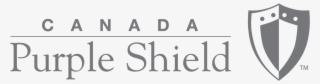 Purple Shield Logo Gray - Purpleshield Canada
