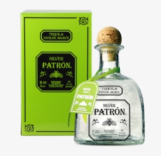 Patron Silver With Two Rock Glass - Patron Silver Blanco Tequila