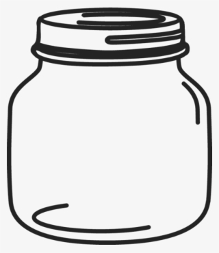 Petite Mason Jar Rubber Stamp - Mason Jar Clipart Png