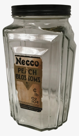 Transparent Jar Candy Graphic Black And White - Necco