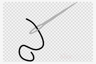 Outline Image Of Needle Clipart Hand-sewing Needles - Clip Art