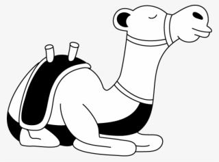 Camel Clipart - Camel Cartoon Png Black And White
