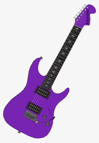 Vector Clip Art - Purple Guitar Clip Art