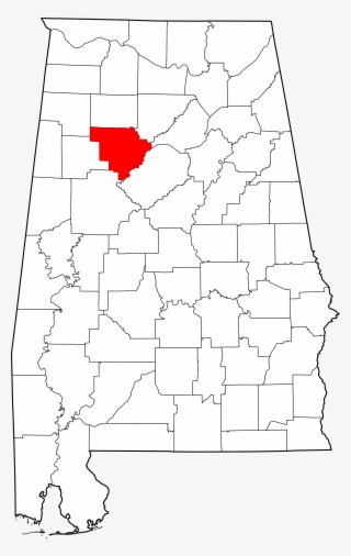 Map Of Alabama Highlighting Walker County - Map Of Alabama