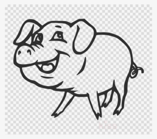 Outline Pigs Clipart Guinea Pig Clip Art - Clipart Of Hog Black And White