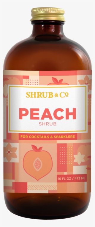 This Year's Batch Is Intensely Flavored And Mixes Well - Shrub & Co - Peach 16oz